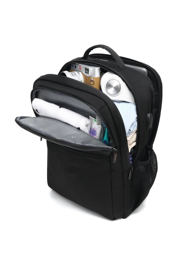 كول بيل CB-8301 Black 15Inch Dual-Tone Design Laptop Backpack - Image 5